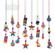 2.5" - 4" Sand Art Necklaces, 60 Pcs/bag
