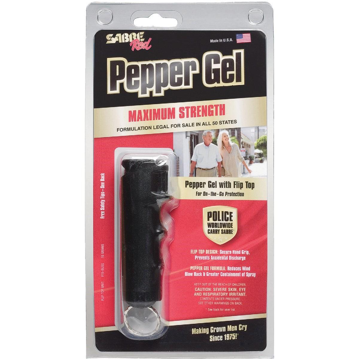 Sabre Red 0.54 Oz. Black Flip Top Self-Defense Pepper Gel