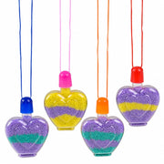 Heart Sand Art Necklace,Pack of 12