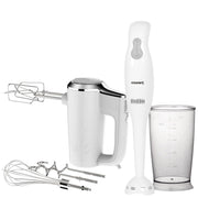 Courant Courant 250W 5-Speed Hand Mixer with 2-Speed Hand Blender and Measuring Cup - White