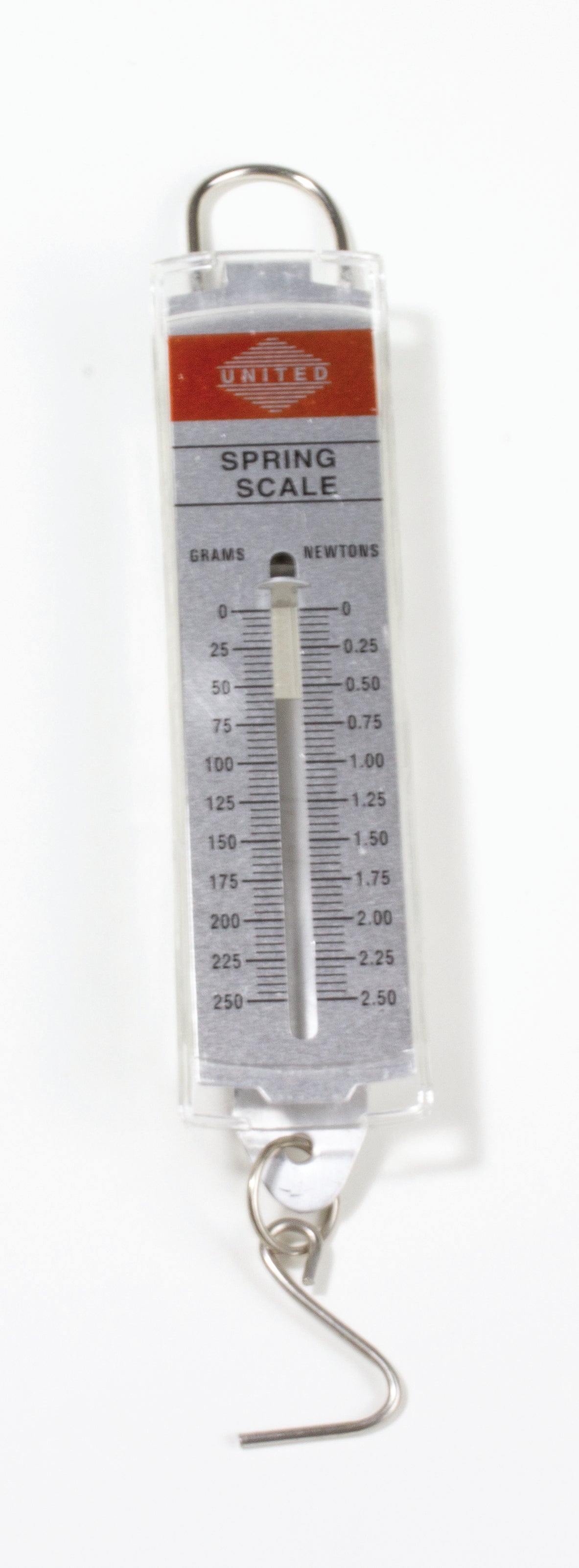 United Scientific® Spring Scale 250G X 5G, 2.5N X 0.05N