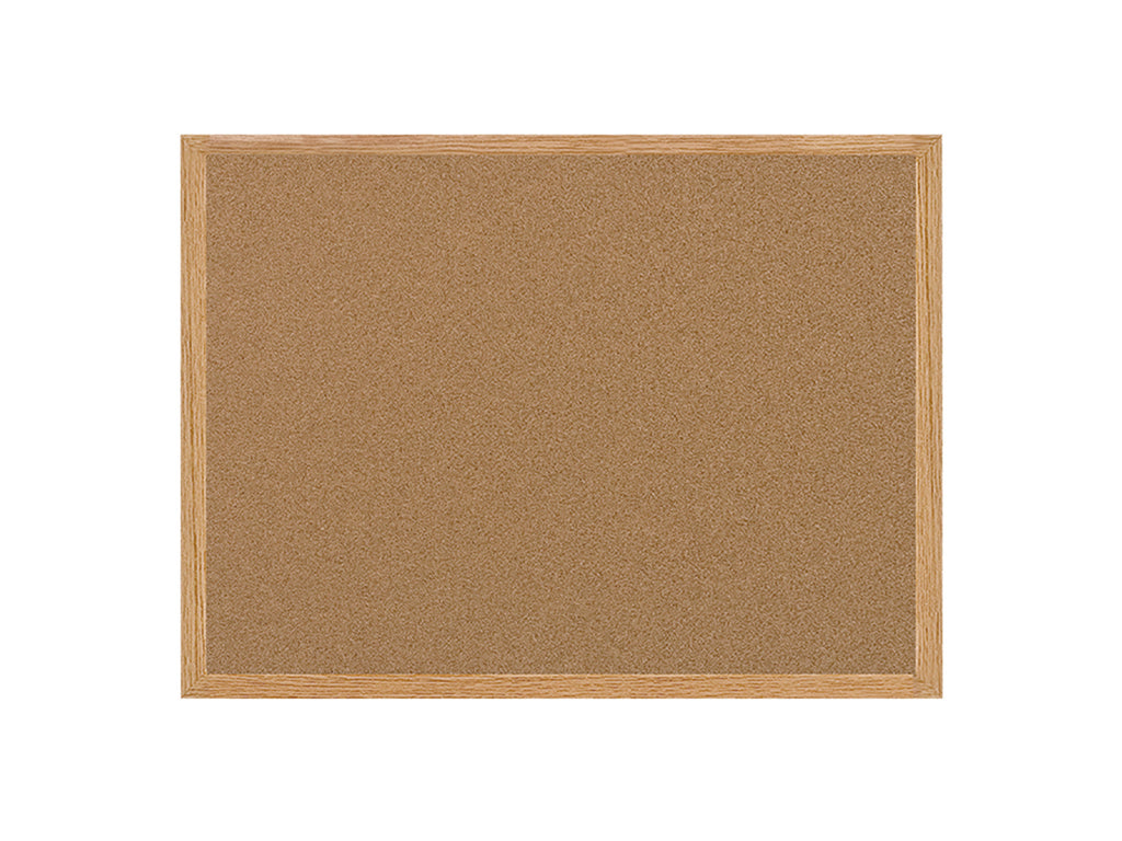 MasterVision  Earth Cork Board 4"x6", MDF Oak Frame