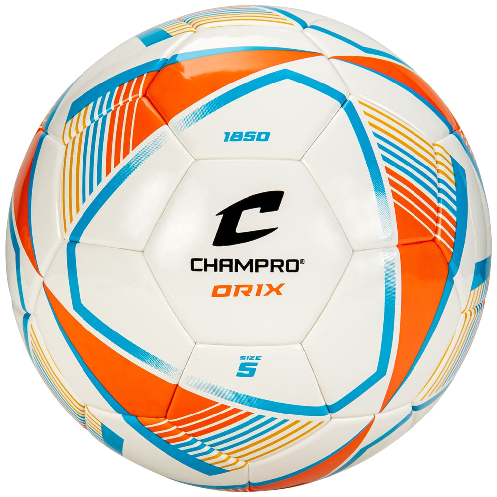 ORIX Soccer Ball - Orange Light Blue White, 5"