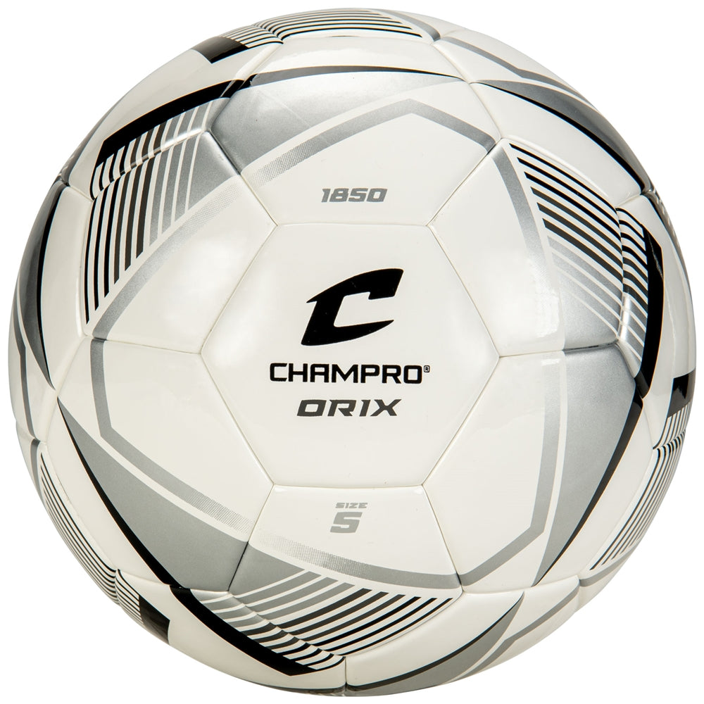 ORIX Soccer Ball - Silver Black White, 5"