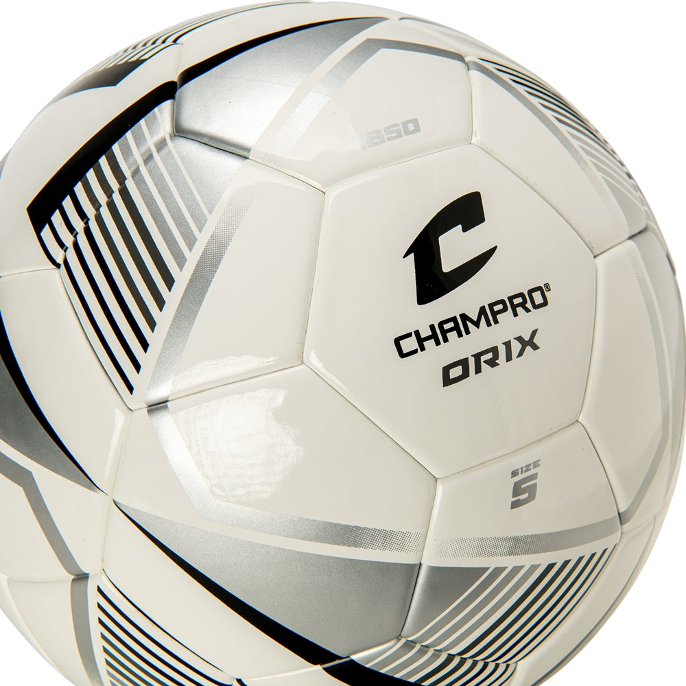ORIX Soccer Ball - Silver Black White, 5"
