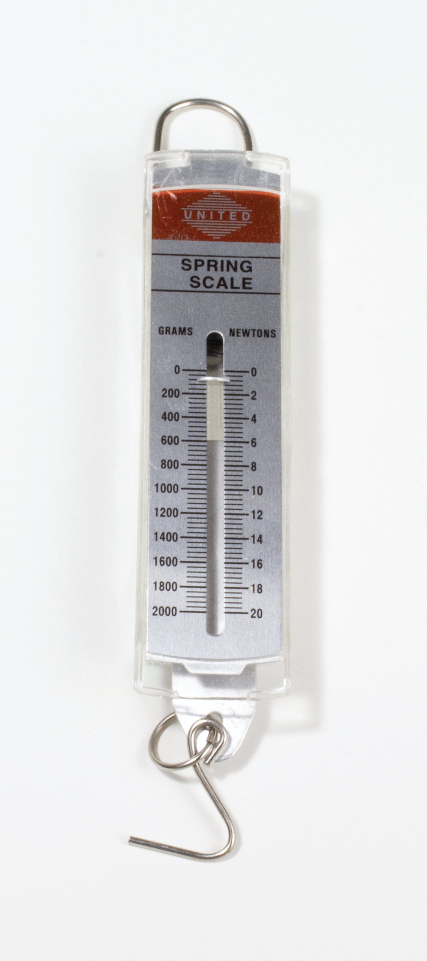 United Scientific® Spring Scale 2000G X 40G, 20N X 0.4N