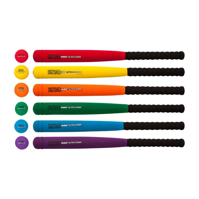 Rhino® Ultra Foam 29-Inch Bat & Ball Set, Set of 6