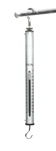 United Scientific® Aluminum Spring Scale, 3000G / 30N, Silver, Graduation 50G/0.5N