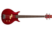 Washburn SB4R Wing Series Scavenger Electric Bass, Trans Red