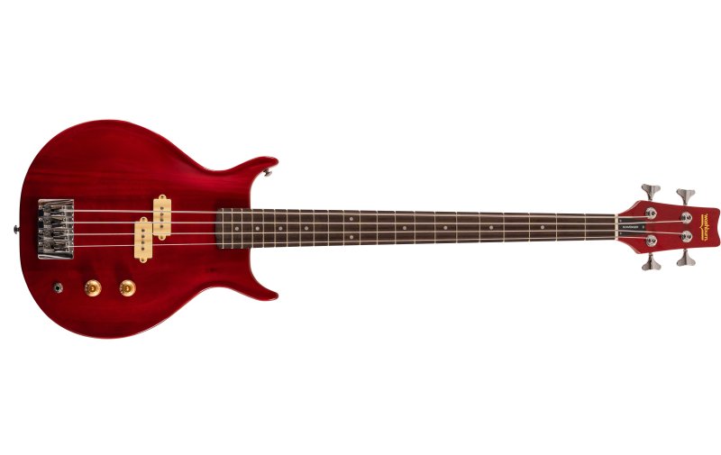 Washburn SB4R Wing Series Scavenger Electric Bass, Trans Red