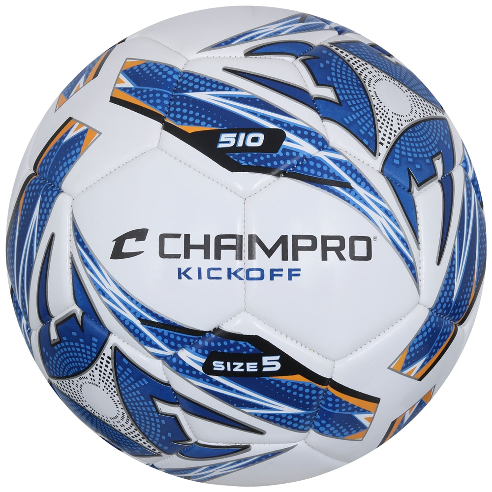 KICKOFF Soccer Ball - White Royal, 5"