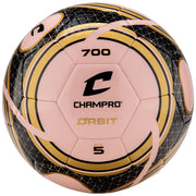 ORBIT Soccer Ball - Light Pink Vegas Gold Black, 3"