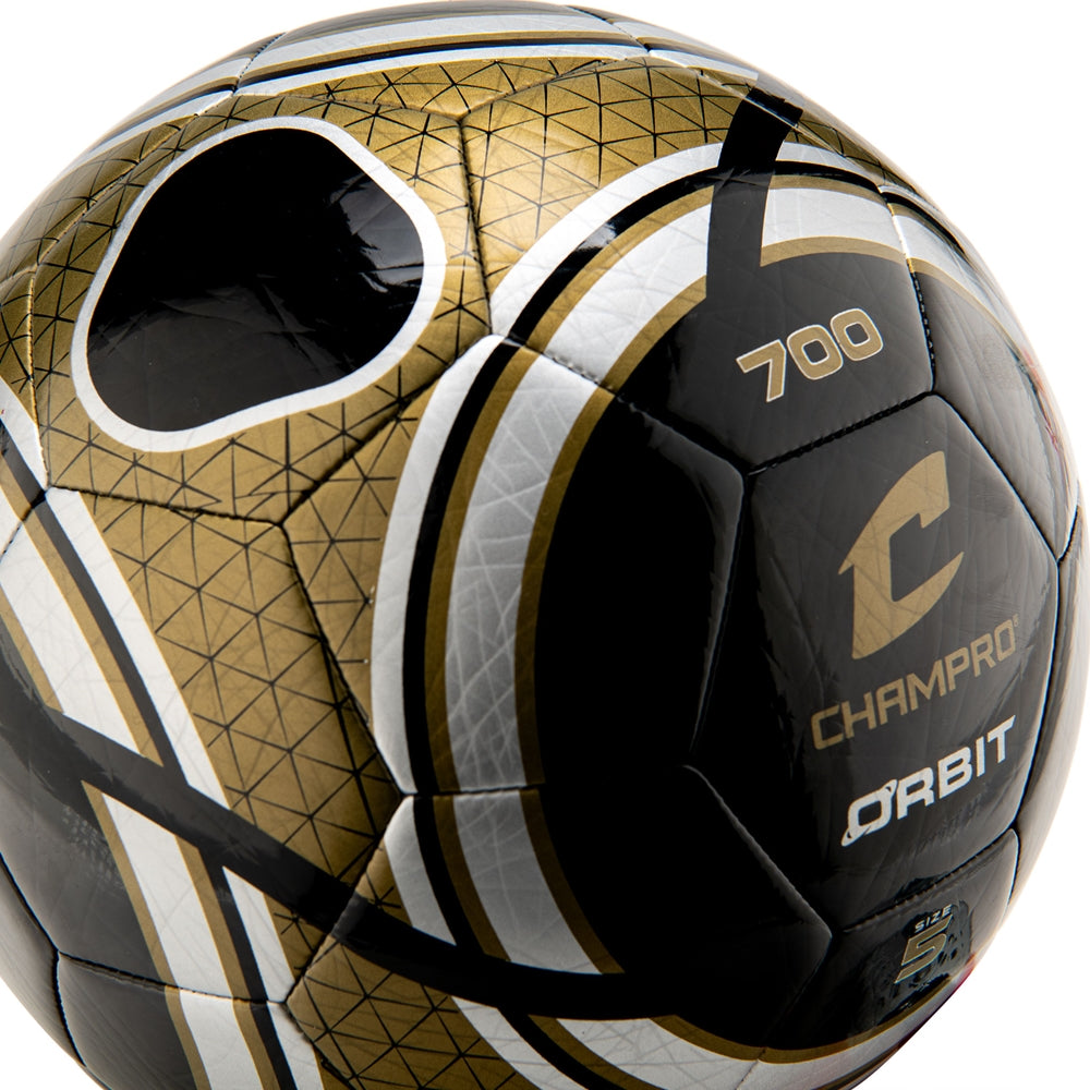 ORBIT Soccer Ball - Black Vegas Gold, 4"