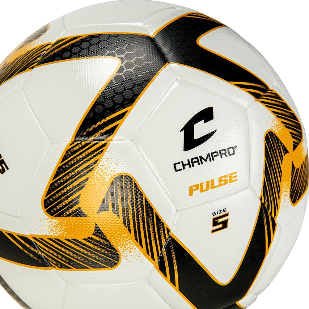 PULSE Soccer Ball - Black Optic Yellow White, 4"