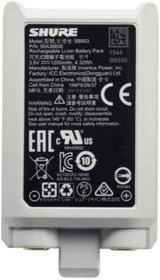 Shure SB903 Lithium Ion Battery