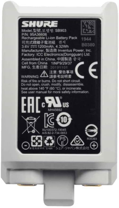 Shure SB903 Lithium Ion Battery