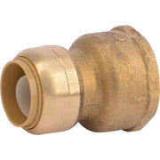 SharkBite 3/4 In. x 1 In. Push-to-Connect Brass Water Softener Adapter