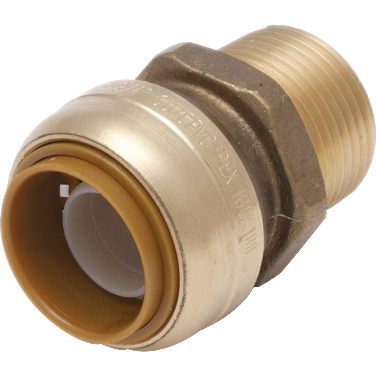 SharkBite 1 In. x 1 In. MNPT Straight Brass Push-to-Connect Male Adapter