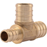 SharkBite 3/4 In. x 1/2 In. x 3/4 In. Barb Reducing Brass PEX Tee