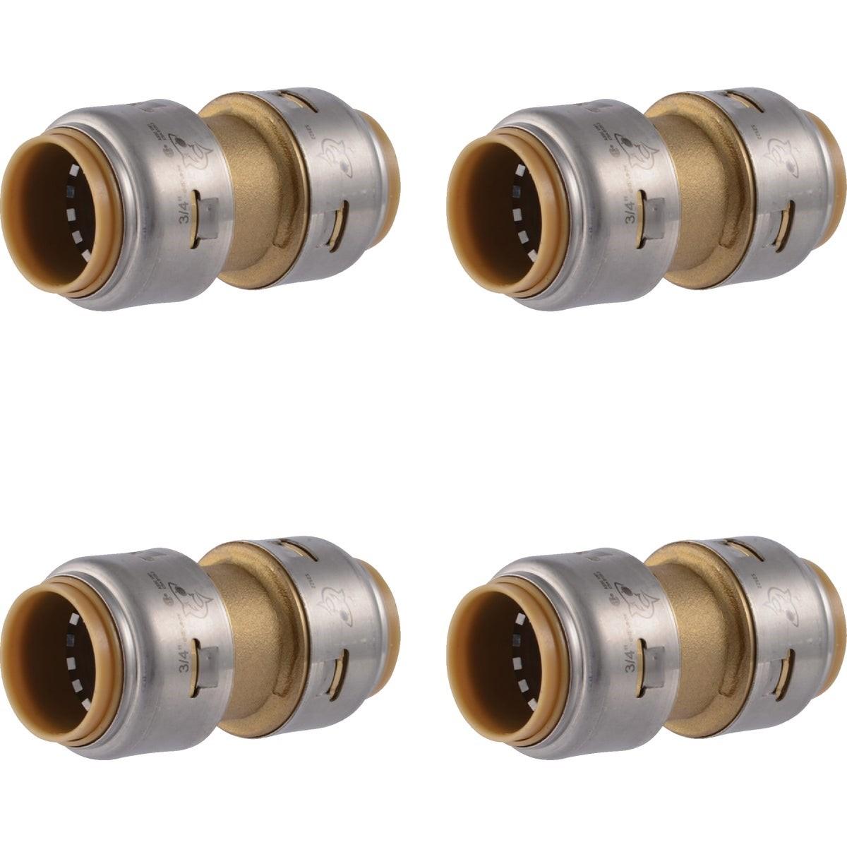 SharkBite 3/4 In. Push-to-Connect Straight Brass Coupling (4-Pack)