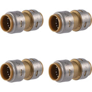 SharkBite 3/4 In. Push-to-Connect Straight Brass Coupling (4-Pack)