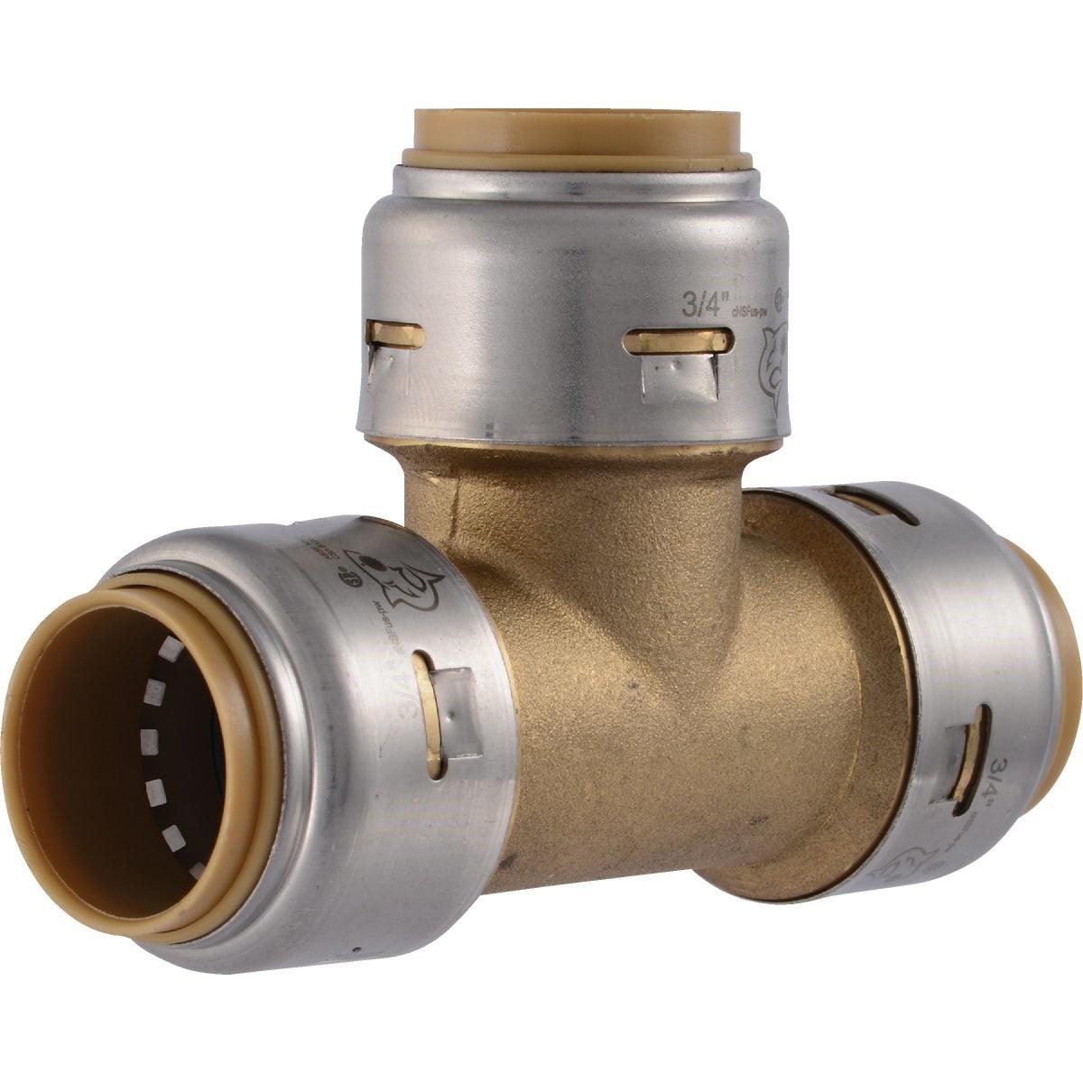 SharkBite 3/4 In. x 3/4 In. x 3/4 In. Brass Push-to-Connect Tee