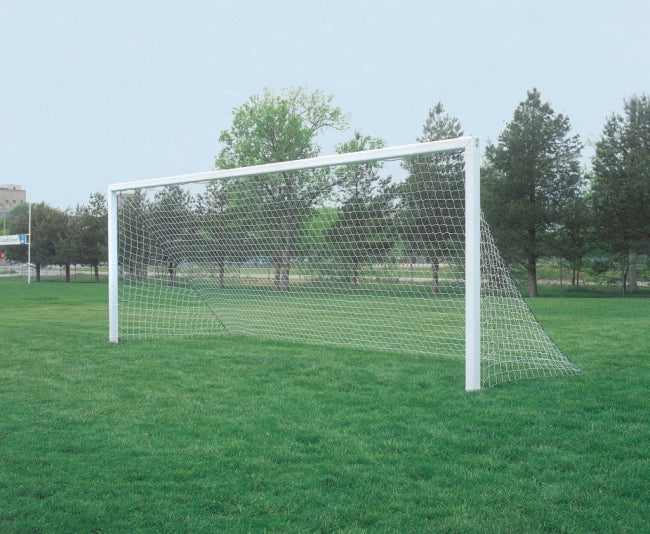 9'(w) X 4.5'(h) X 0'(t) X 4.5'(b) X 4mm Soccer Net White