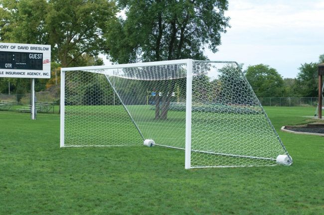 18.5'(w) X 6.5'(h) X 4'(t) X 6.5'(b) X 4mm Soccer Net White