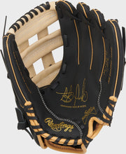 Rawlings Sure Catch Series Youth Fernando Tatis Jr. Signature 11-Inch Baseball Glove  - Right Hand Thrower - Black/Camel