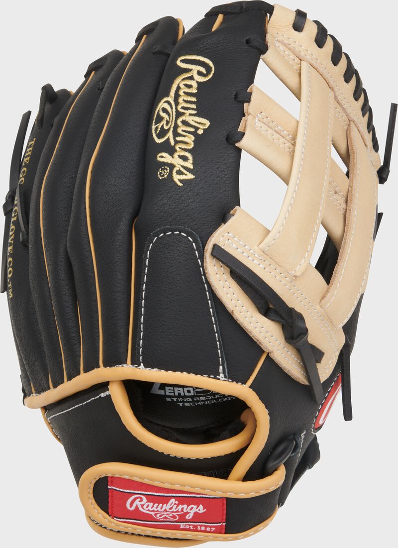 Rawlings Sure Catch Series Youth Fernando Tatis Jr. Signature 11-Inch Baseball Glove  - Right Hand Thrower - Black/Camel