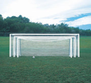 18.5 X 6.5' Club 4" Round Portable Aluminum Soccer  Goal Package