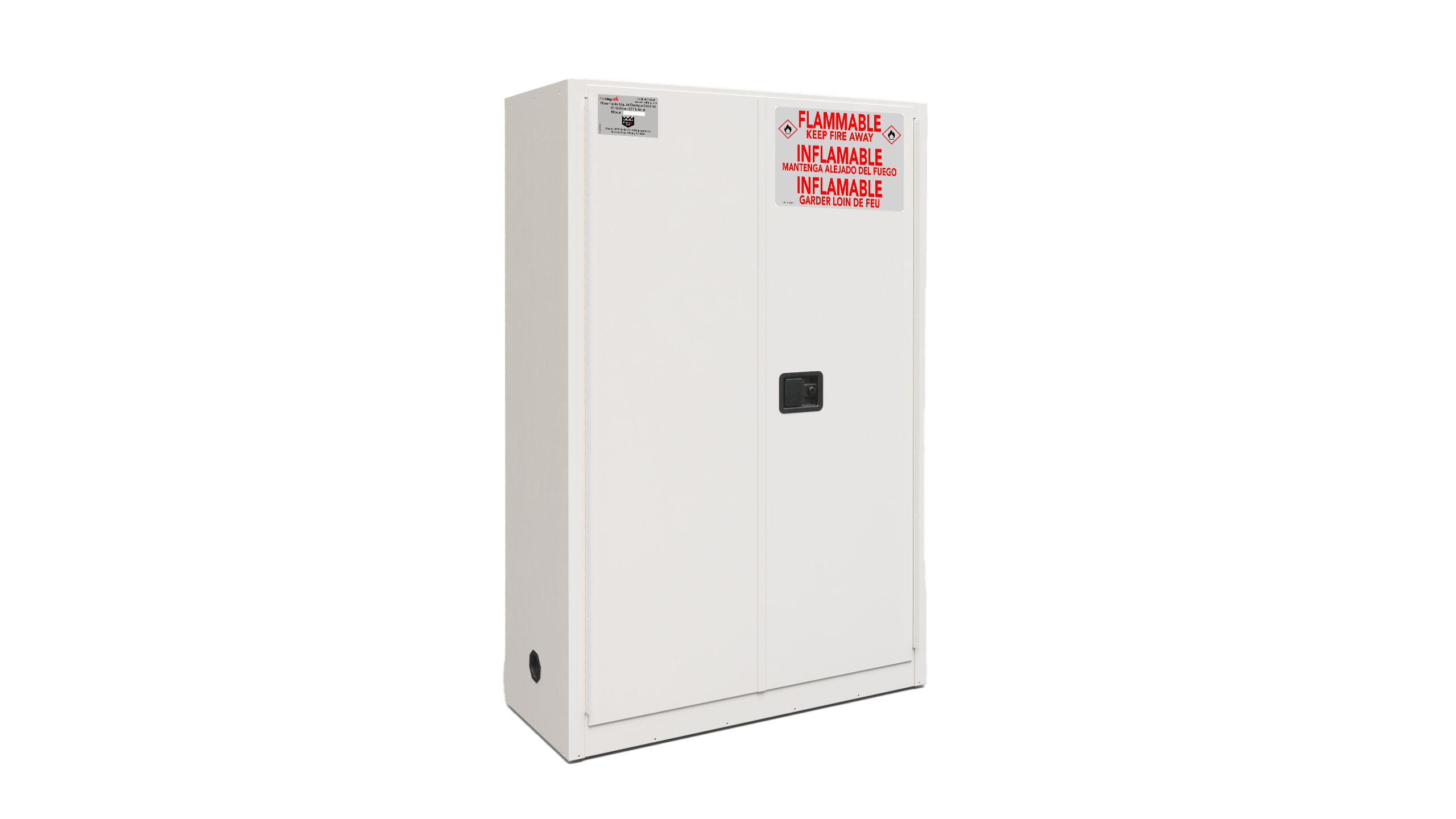 Flammable Safety Cabinet with auto-close doors (Platinum)