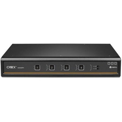 Vertiv - Cybex SC900 Secure Desktop KVM Switch, Dual Head, 4 Port, Universal and DPP, NIAP Version 4.0 Certified (SC945DPH-400) - USB