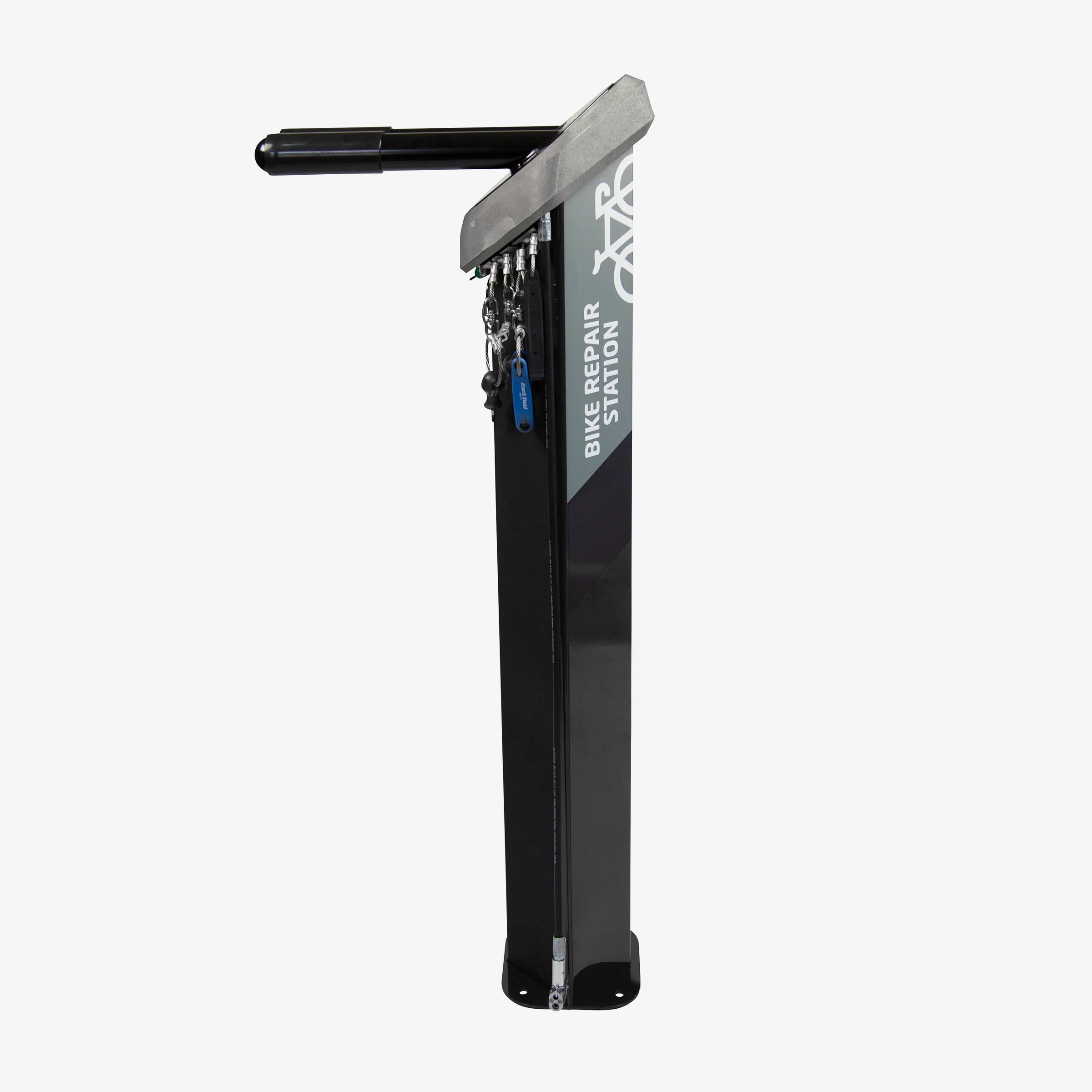 DELUXE PUBLIC WORK STAND, BLACK