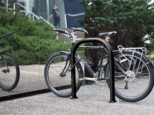 2.375" Bike Dock, Flange Mount, BLACK PC