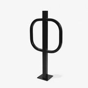 Post and Ring Rack, Flange Mount, Black PC