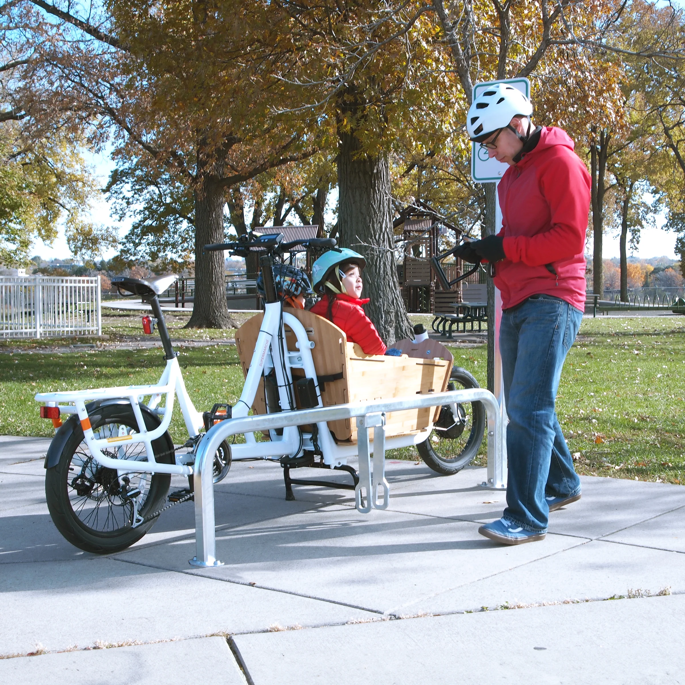 Cargo Bike Dock, Galvanized