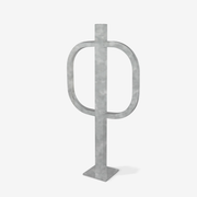 Post and Ring Rack, Flange Mount, Galvanized
