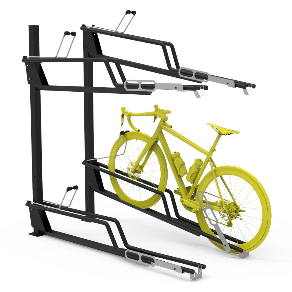 TWIN-TIER, 2-BIKE, BLACK