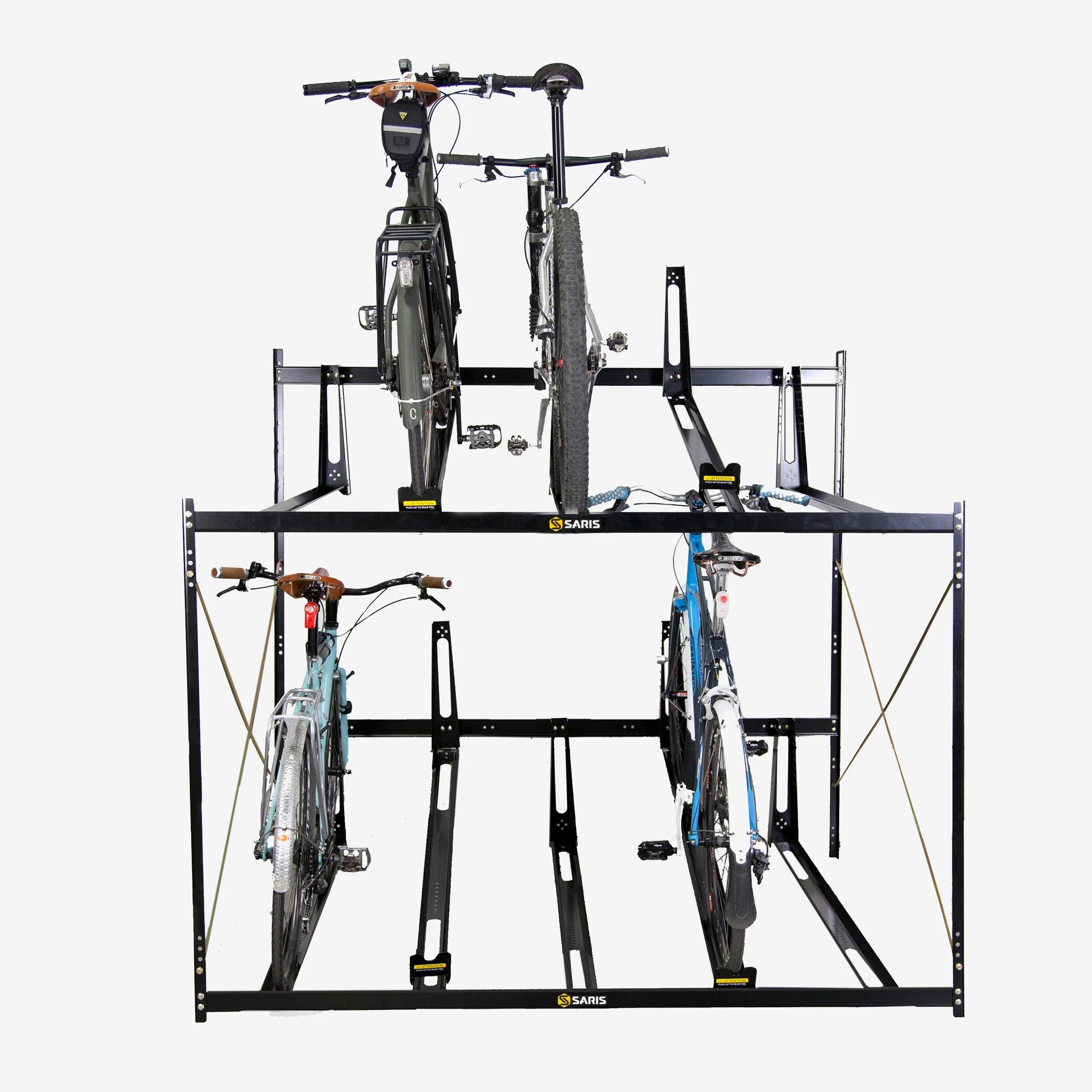 STRETCH RACK, 10-BIKE, LOCKING