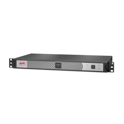 APC - Smart-UPS, Line Interactive, 500VA, Lithium-ion, Rackmount 1U, 120V, 4x NEMA 5-15R Outlets, Short Depth - 1U - Black,Silver