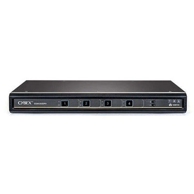 Avocent Vertiv Cybex Secure MultiViewer KVM Switch - 4 Port - NIAP Approved - Dual AC - Secure Desktop KVM Switches - SCMV245DPH400