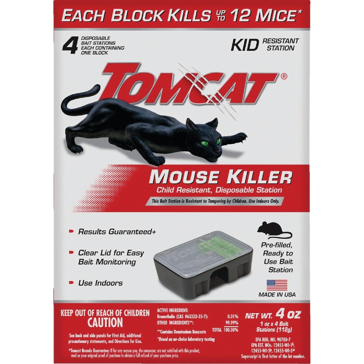 Tomcat Mouse Killer II Disposable Mouse Bait Station (4-Pack)