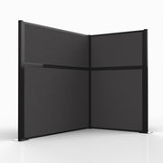 Officeflex Corner (L-Shape) 6x4 Stone Black Frame