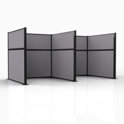 Officeflex Double (H or W-Shape) 6x6 Select Gray Black Frame