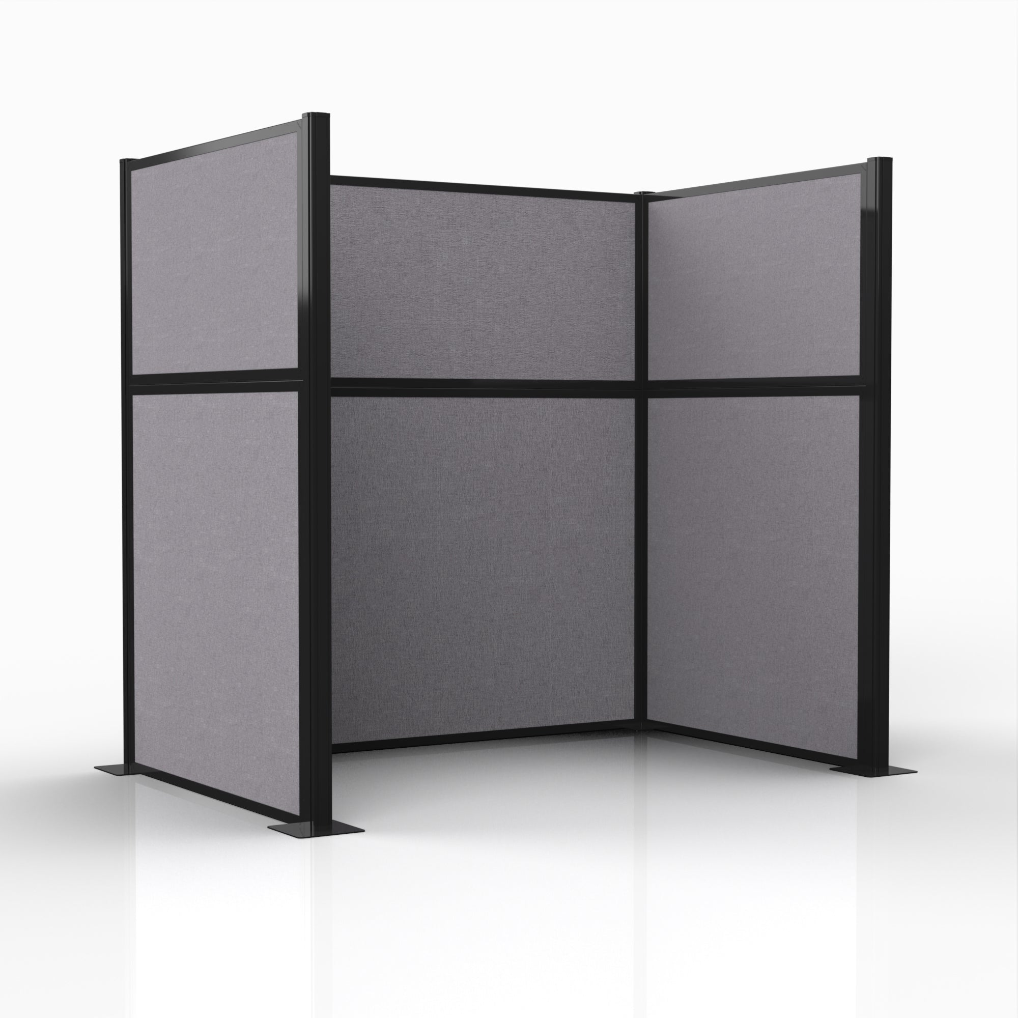 Officeflex Single (U-Shape) 6x4 Select Gray Black Frame