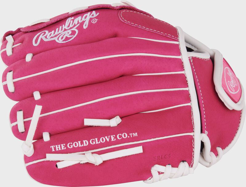 Rawlings Sure Catch Youth Series 10-Inch Softball Glove - Right Hand Thrower - Pink/White