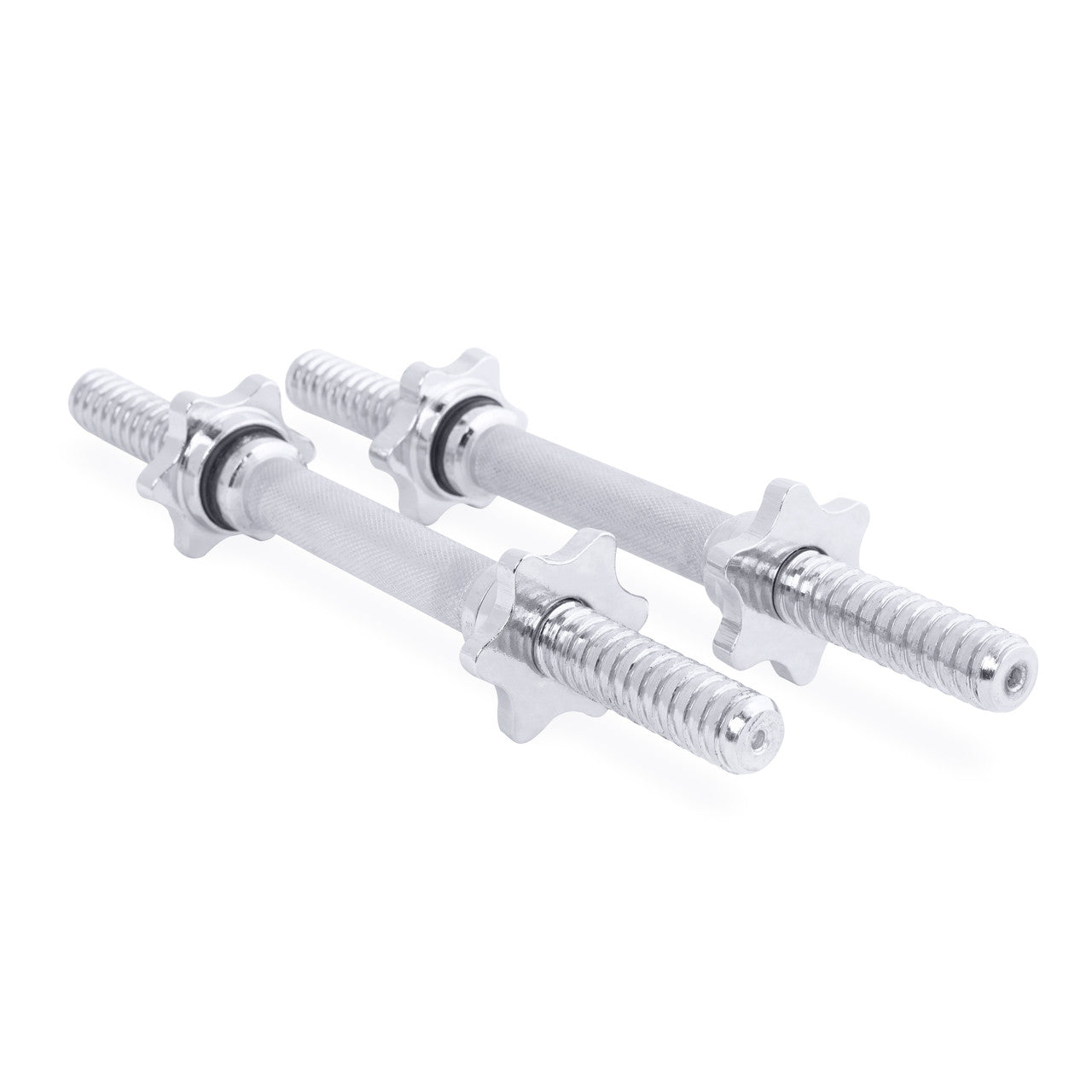 CAP Pair of 14" Regular Threaded Dumbbell Handles; Chrome