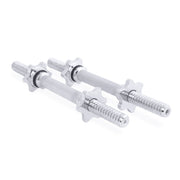 CAP Pair of 14" Regular Threaded Dumbbell Handles; Chrome