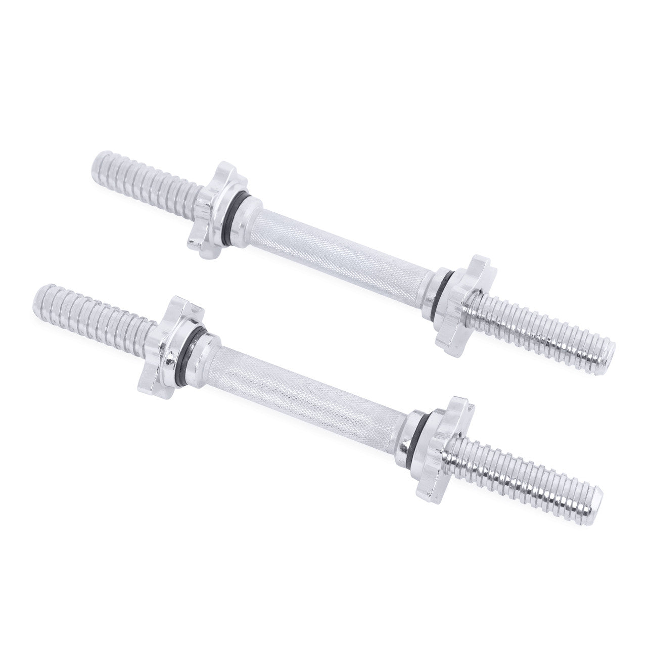 CAP Pair of 14" Regular Threaded Dumbbell Handles; Chrome